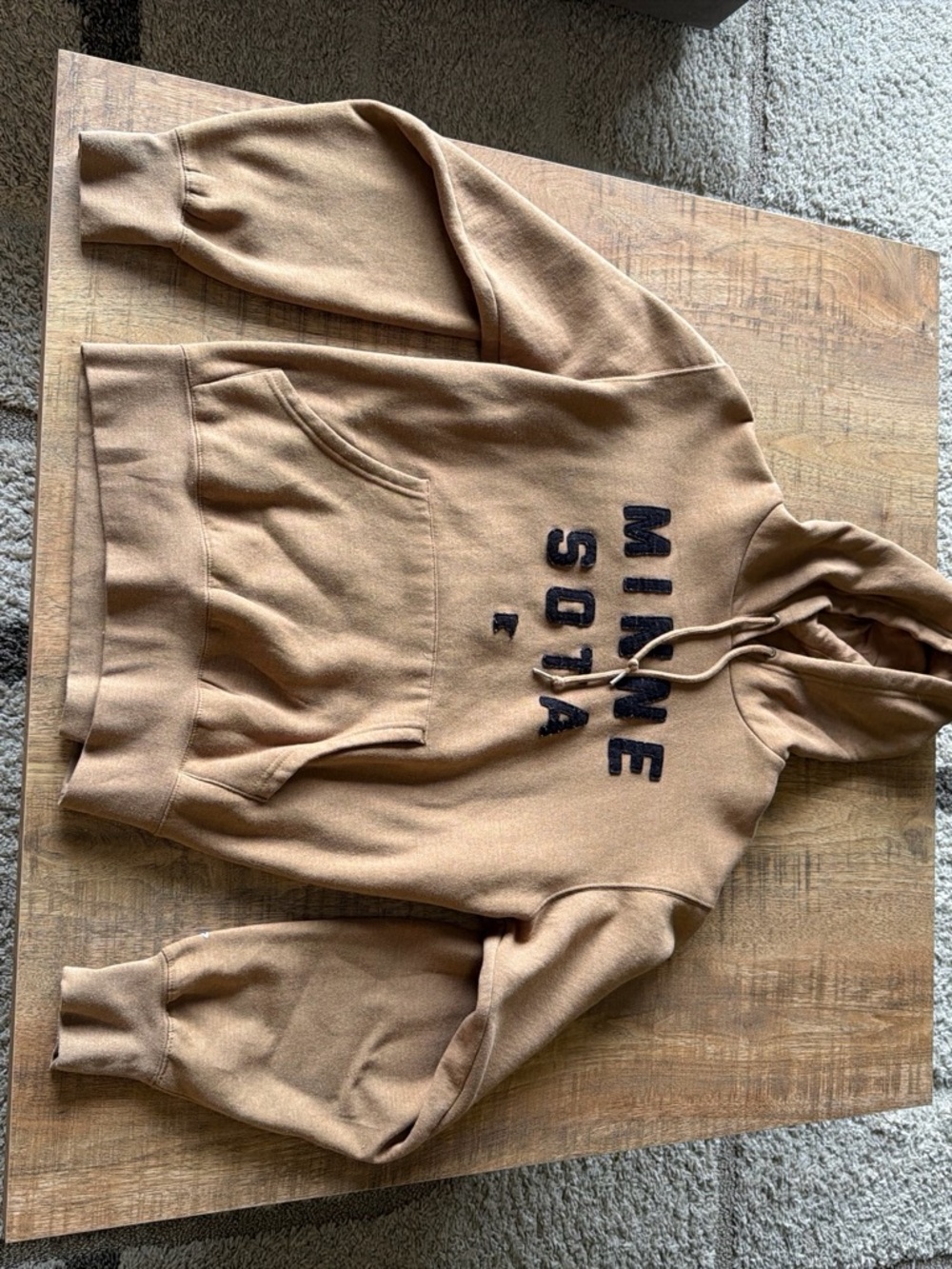 Blue 84 Women’s Brown/Tan Hoodie with Chenille Lettering
